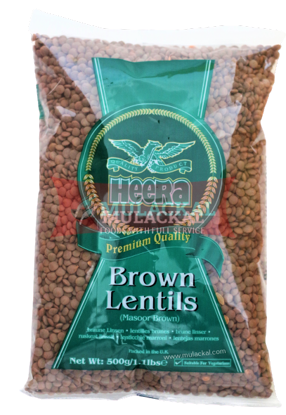 Heera Brown Lentils 500g