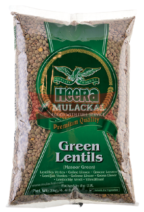 Heera Green Lentils 2Kg