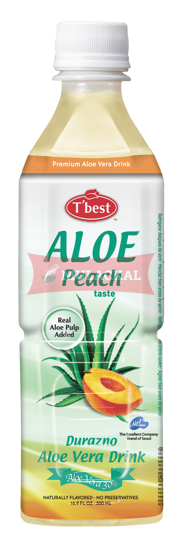 Picture of T'BEST Aloe Vera Peach 20x500ml