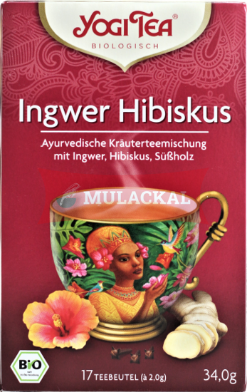 Picture of YOGI TEA Ingwer Hibiskus Bio 6x34g