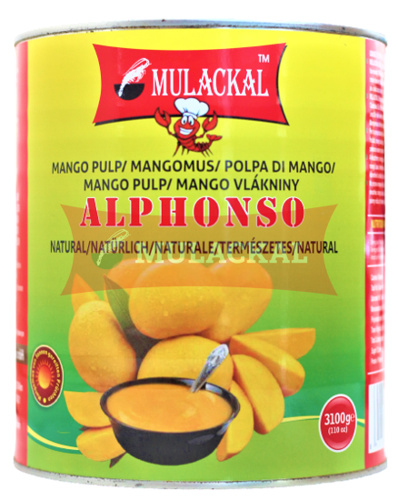 MULACKAL Alphonso Mango Pulp 3.1kg