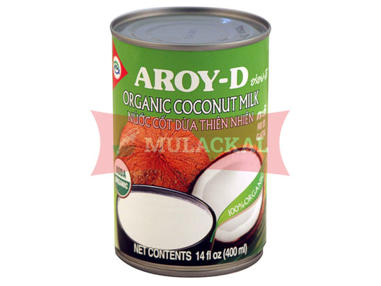 Picture of AROY-D Organic Coconut Milk - tin 24x400ml