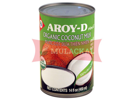 Obrázek AROY-D Organic Coconut Milk - tin 24x400ml