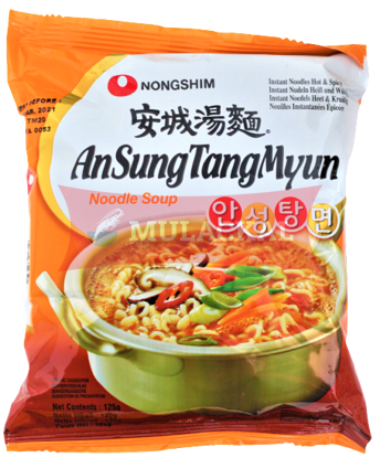 Picture of NONG SHIM Ansung Tungmyun Hot&Spicy Instant Noodle 20x125g