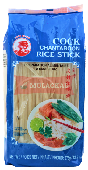 COCK Rice noodle (Rice Stick) 3mm  375g