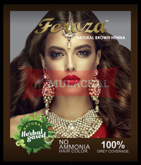 FEROZA Henna Natural Brown Color 60g