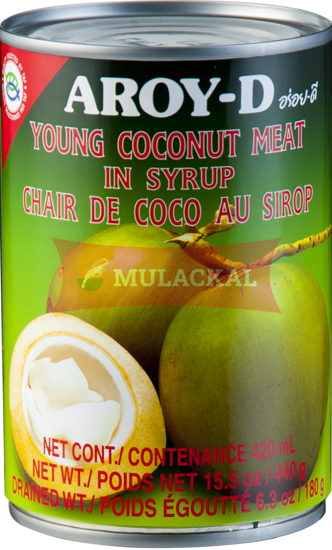 AROY-D Canned Coconut Meat In Syrup 440g