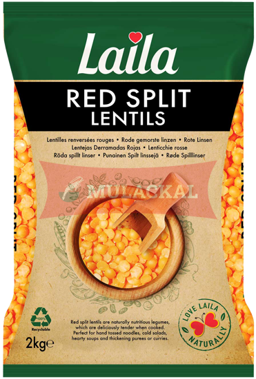 LAILA Red Split Lentils 2kg